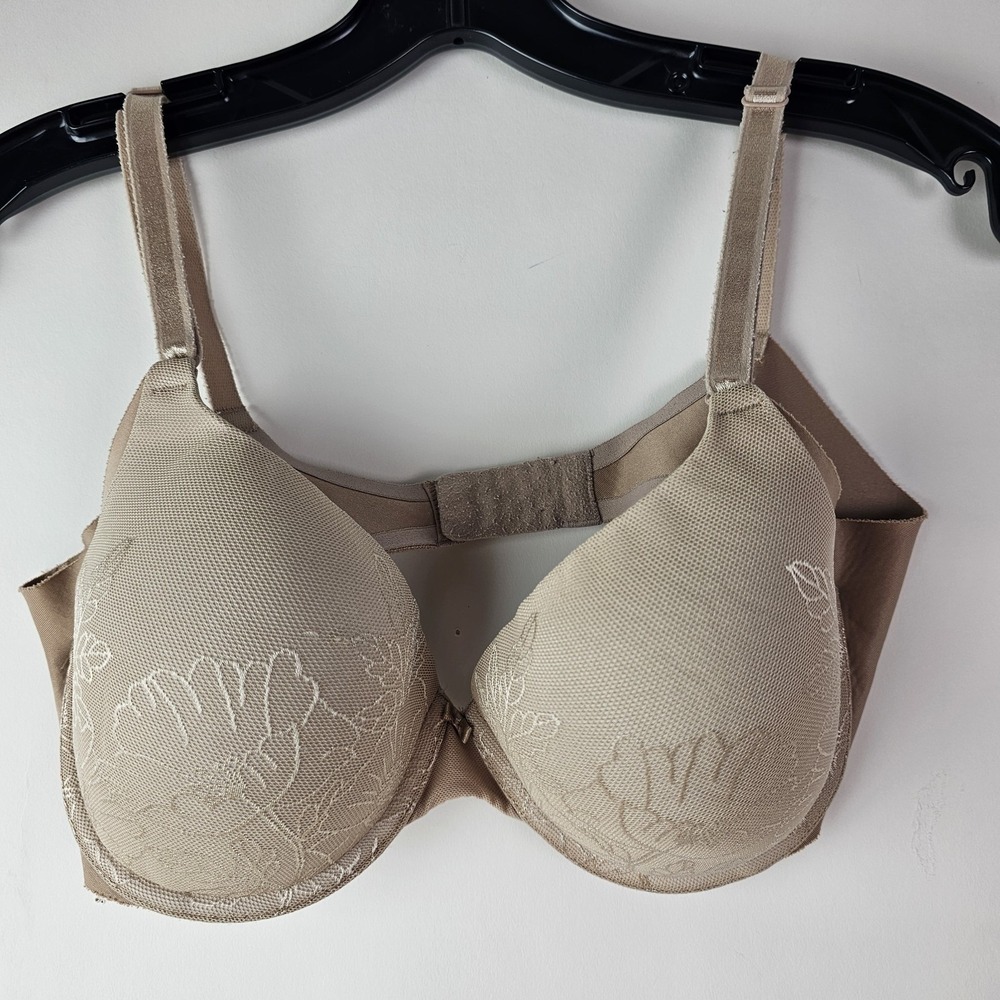 Warners Bra 34C Push Up Bra RD0561A No Side Effects Underwire Lift Bra Beige